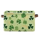 Aslsiy Storage Basket Shamrock for St (3) Nursery Bins Baby Canvas Box Clothes Shelf Basket Laundry Hampers 1 Pcs