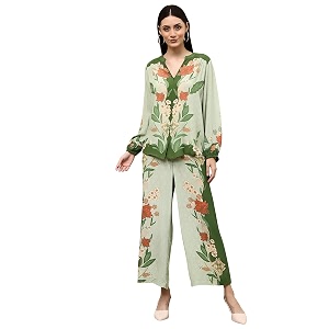 Asmeriyo Women Printed Co Ord Set with