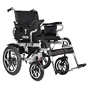 Asmofit Zipmax Foldable Electric Wheelchair for Seniors | 360° Joystick Control, Lightweight, Anti-Tipper Wheels, Flip-Up Armrests, Reliable Side Brake, 24V 10AH Lithium-Ion Battery (Airline Compliant) for Enhanced Mobility |