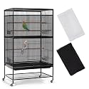 ASOCEA 2 Pack Bird Cage Seed Catcher, Parrot Parakeet Macaw African Grey