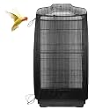 Large Bird Cage Seed Catcher Skirt, Parrot Parakeet Macaw Cover Black