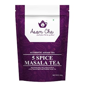 asom cha masala chai tea - 15kg  500g x 3 750 cups  100 natural premium spices  ginger cardamom clove cinnamon and black pepper  kadak chai  no artificial flavour  immunity booster