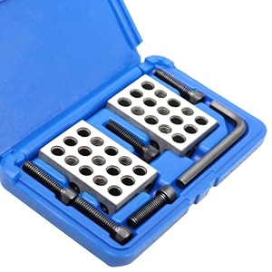 pair of 1 x 2 x 3 inch parallel block sets 23 holes 110000th precision with case