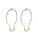 Aspen Creative 20001-12 8" Lamp Harp with Saddle in Polished Brass Finish, 2 Pack