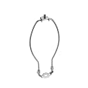 Aspen Creative 20001-2 8" Lamp Harp with Saddle in Satin Nickel Finish