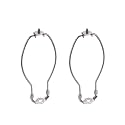 Aspen Creative 20001-22 8" Lamp Harp Saddle, Satin Nickel
