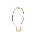 Aspen Creative 20002-1 8 1/2" Lamp Harp with Saddle in Polished Brass Finish