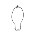 Aspen Creative 20002-2 8 1/2" Lamp Harp with Saddle in Satin Nickel Finish