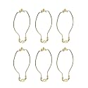 Aspen Creative 20005-16, 7" Lamp Harp with Saddle in Polished Brass Finish, 6 Pack