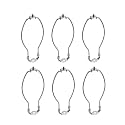 Aspen Creative 20003-26, 9" Lamp Harp with Saddle in Satin Nickel Finish, 6 Pack