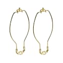 Aspen Creative 20004-12, 12" Lamp Harp with Saddle in Polished Brass Finish, 2 Pack