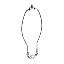 Aspen Creative 20004-2 Saddle Finish, 12" Lamp Harp, Satin Nickel