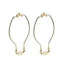 Aspen Creative 20005-12 7" Lamp Harp with Saddle Finish, 2 Pack, Polished Brass