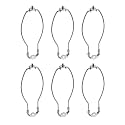 Aspen Creative 20006-26 10" Lamp Harp with Saddle in Finish (6 Pack), Satin Nickel