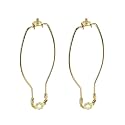 Aspen Creative 20008-12 11" Lamp Harp with Saddle Finish, 2 Pack, Polished Brass