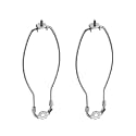 Aspen Creative 20008-22, 11" Lamp Harp with Saddle in Satin Nickel Finish, 2 Pack