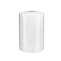 Aspen Creative 23610-01, Clear Seeded Cylinder Glass Shade, 4" Diameter x 6" Height, Center Hole: 42mm.