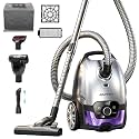 Aspiron Canister Vacuum,1700W/45KPA Bagged Vacuum Cleaner,Easy to Push
