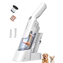 Aspiron Cordless Handheld Vacuum, 24KPA Powerful Car Vacuum, 2-Speed, 2 Charging Methods, Wireless Charger, Ergonomic Handle, Portable Rechargeable Vacuum Cleaner for Car, Home, Cream White