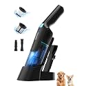Aspiron Cordless Handheld Vacuum, 24KPA Powerful Car Vacuum, 2-Speed, 2 Charging Methods, Wireless Charger, Ergonomic Handle, Portable Rechargeable Vacuum Cleaner for Car, Home, Black Blue