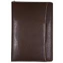 Professional PU Leather Two-Ring Mechanism Multipurpose Zipper Conference Handle Bag Organiser For Meetings, Seminars, Conferences, Presentations, Interview Portfolio (Tan, Without Leaf)