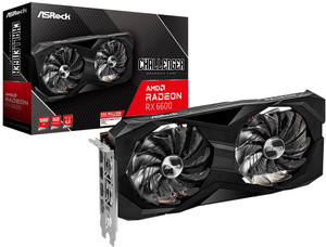 asrock rx 6600 gddr6 8 gb amd radeon chipset 128 bit 2491 mhz graphics card