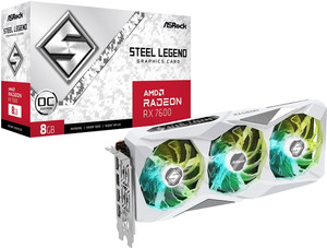asrock rx 7600 gddr6 8 gb amd radeon chipset 128 bit 2752 mhz graphics card