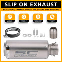 ASRYD Bajaj, Hero, Yamaha, Honda, TVS, Suzuki, KTM Universal For Bike Slip-on Exhaust System