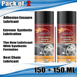asryd chain lubricant synthetic motorcycle chain lube premium quality motorcycle chain lube premium quality chain oil 300 ml pack of 2 chain oil