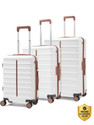 Assembly Lightweight Cabin Trolley (53cm), Medium & Large Checkin (62, 73cm) - TSA Lock Cabin & Check-in Set 8 Wheels - 28 inch