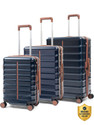 Assembly Lightweight Cabin Trolley (53cm), Medium & Large Checkin (62, 73cm) - TSA Lock Cabin & Check-in Set 8 Wheels - 28 inch