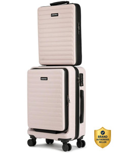 assembly premium hard-sided luggage cabin suitcase 8 wheels - 20 inch