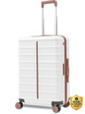 Assembly Premium Lightweight Luggage Trolley - Keyless TSA Lock & Silent Spinner Wheels Check-in Suitcase 8 Wheels - 24 inch