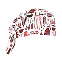 Associated Uniforms Printed CHEF CAPS ideal for cook, chefs, waiter (kitchen caps)