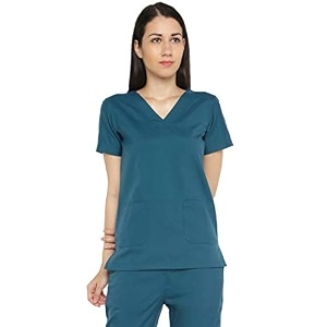 associated uniforms women39s poly cotton scrub suit - ideal for doctors dentists and healthcare professionalsclassic m - 38 forest green