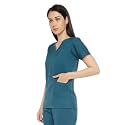 Associated Uniforms Womens Scrub Suit - Ideal for Doctors, Dentists and Healthcare Professionals. CLASSIC (XL,FOREST GREEN)