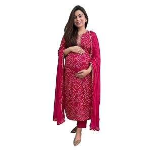 ASSUME FAB Women Maternity Kurta Set with