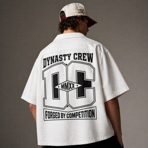 Asta Moda Men Graphic Print Casual White