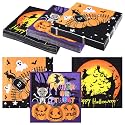 ASTARON 60 Pack Halloween Napkins 13"× 13", Disposable Paper Cocktail Napkins for Halloween Table Decorations Party Supplies