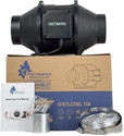 ASTBERG LUXE AF 125mm/5 (284Cmh/167Cfm) Silent Mix Flow/Inline Duct Fan/Exhaust Fan 125 mm Exhaust Fan (BLACK)