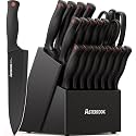 Astercook Knife Set for Kitchen with Block and Sharpener 21pcs