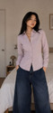 Asteva Women Solid Casual Purple Shirt