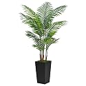 ASTIDY Artificial Plant 5FT Fake Palm Tree with Black Tall Planter