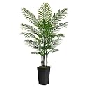 ASTIDY Artificial Plant 6FT Fake Palm Tree with Black Tall Planter