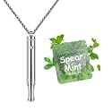 ASTOFLI Quit Smoking Breathing Necklace for Adults - Flavored Stress Breathing Necklace Stop Smoking for Women - Breathlink for Men Meditation Breathe Anxiety Whistle Necklaces inhaler Breathlace