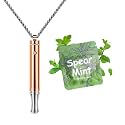 ASTOFLI Quit Smoking Breathing Necklace for Adults - Flavored Stress Breathing Necklace Stop Smoking for Women - Breathlink for Men Meditation Breathe Anxiety Whistle Necklaces inhaler Breathlace