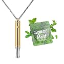 ASTOFLI Quit Smoking Breathing Necklace for Adults - Flavored Stress Breathing Necklace Stop Smoking for Women - Breathlink for Men Meditation Breathe Anxiety Whistle Necklaces inhaler Breathlace