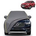 Astor 100% Waterproof Car Cover | Dustproof Sun Protection Cover | Soft Cotton Lining | Triple Stitched | Mirror Pocket | Antenna Pocket | All Weather Body Cover (Grey with Yellow Piping)