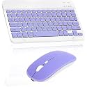 Wireless Keyboard and Mouse, Rechargeable, Ultra Slim, Universal, Bluetooth, 13 Keys, Compatible with iOS/Android/Windows, Laptops, PC, Phones (Green)