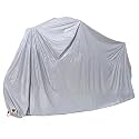 Astro 730-42 Bicycle Cover, Buckle with Hole for Wire Locks, Waterproof, Thick and Durable, PVC for Scooters and Moped (Mini Bikes), Silver, Anti-theft, Windproof, Rainproof, Easy to Put on and Take